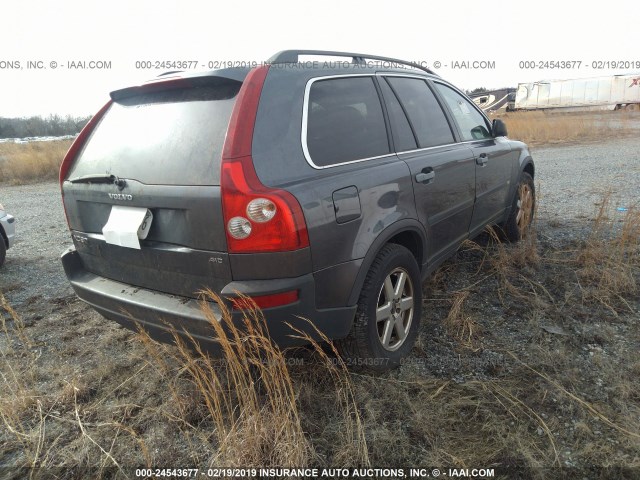 YV4CZ592961273197 - 2006 VOLVO XC90 GRAY photo 4