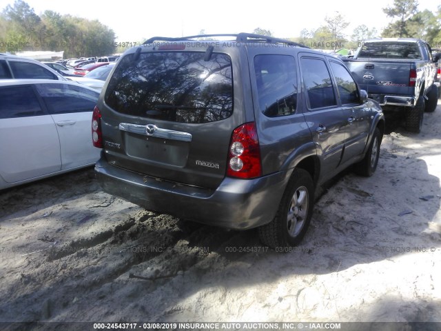 4F2YZ04156KM26923 - 2006 MAZDA TRIBUTE S GRAY photo 4