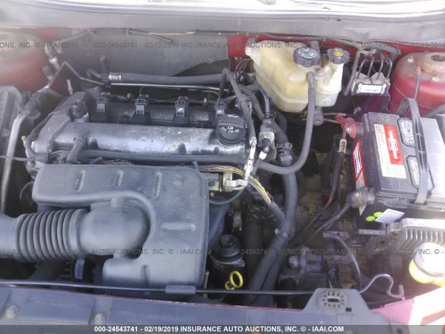 1G2ZF58B074253819 - 2007 PONTIAC G6 VALUE LEADER/BASE RED photo 10