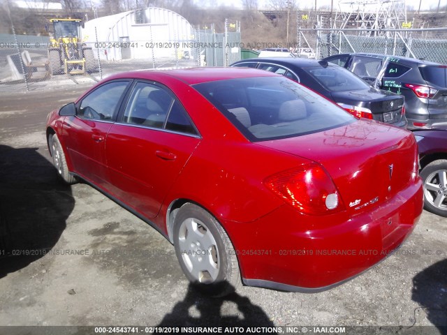 1G2ZF58B074253819 - 2007 PONTIAC G6 VALUE LEADER/BASE RED photo 3