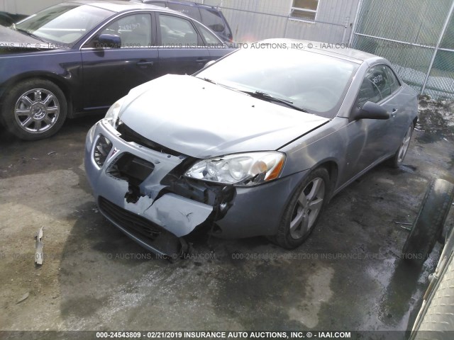 1G2ZH36N374250375 - 2007 PONTIAC G6 GT SILVER photo 2