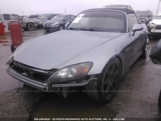 JHMAP21424T003062 - 2004 HONDA S2000 GRAY photo 2