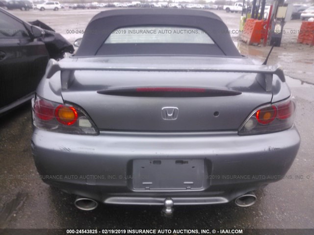 JHMAP21424T003062 - 2004 HONDA S2000 GRAY photo 6