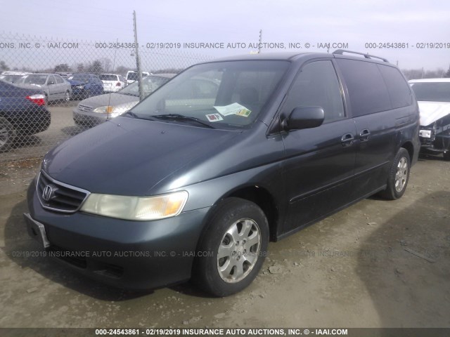 5FNRL18053B027936 - 2003 HONDA ODYSSEY EXL GRAY photo 2