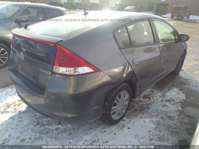 JHMZE2H55AS009155 - 2010 HONDA INSIGHT LX GRAY photo 4