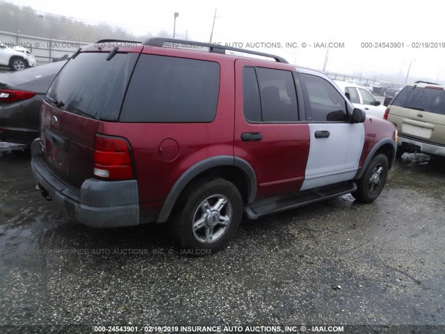 1FMZU62K43ZB48287 - 2003 FORD EXPLORER XLS/XLS SPORT BURGUNDY photo 4