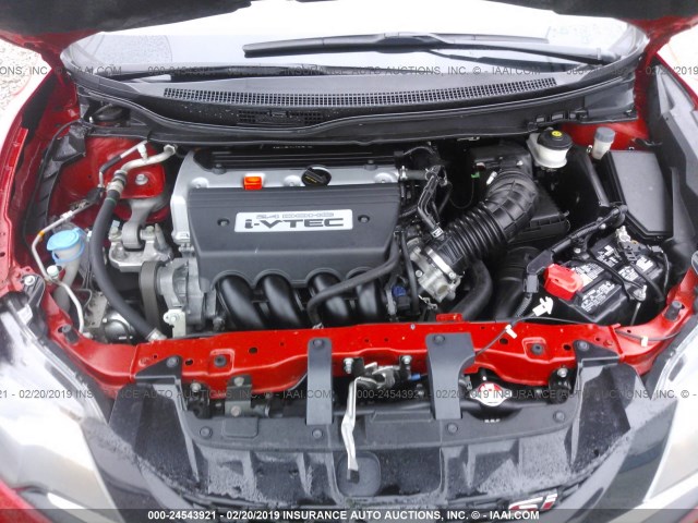 2HGFG4A58FH702161 - 2015 HONDA CIVIC RED photo 10