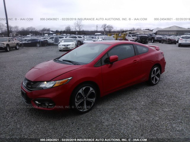 2HGFG4A58FH702161 - 2015 HONDA CIVIC RED photo 2