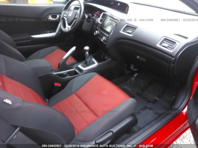 2HGFG4A58FH702161 - 2015 HONDA CIVIC RED photo 5