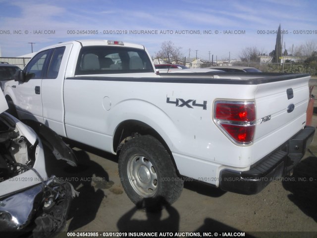 1FTFX1EF0EKF29033 - 2014 FORD F150 SUPER CAB WHITE photo 3