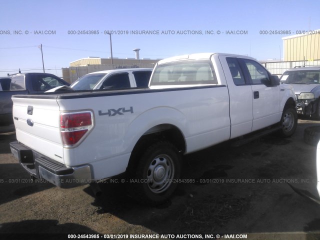 1FTFX1EF0EKF29033 - 2014 FORD F150 SUPER CAB WHITE photo 4