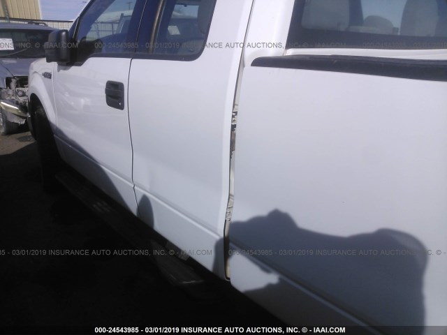 1FTFX1EF0EKF29033 - 2014 FORD F150 SUPER CAB WHITE photo 6