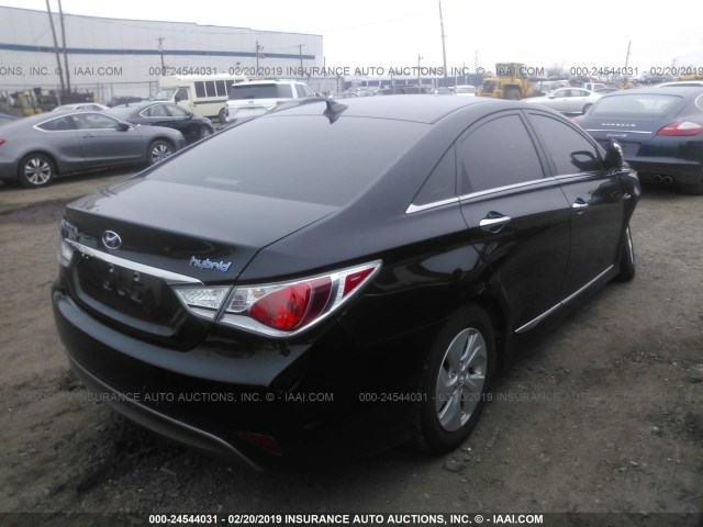 KMHEC4A48FA139300 - 2015 HYUNDAI SONATA HYBRID/LIMITED BLACK photo 4