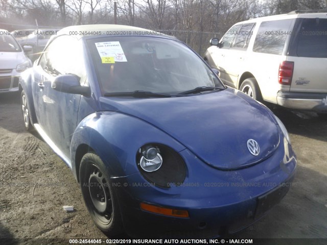 3VWRF31Y07M419787 - 2007 VOLKSWAGEN NEW BEETLE CONVERTIBLE OPTION PKG 1 BLUE photo 1