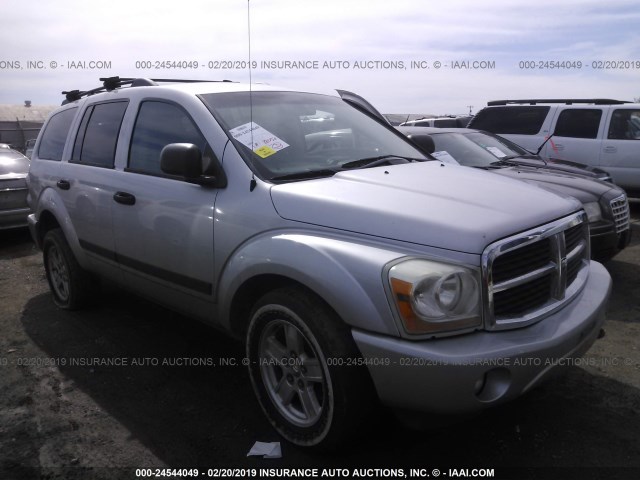 1D4HB48N26F146820 - 2006 DODGE DURANGO SLT SILVER photo 1