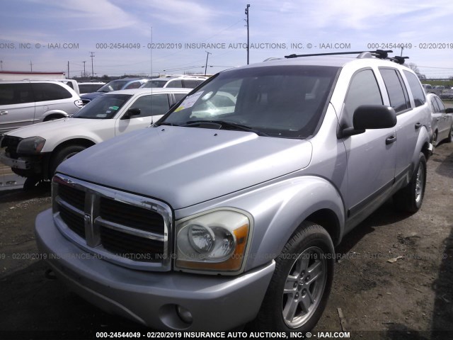 1D4HB48N26F146820 - 2006 DODGE DURANGO SLT SILVER photo 2