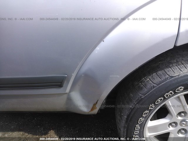 1D4HB48N26F146820 - 2006 DODGE DURANGO SLT SILVER photo 6