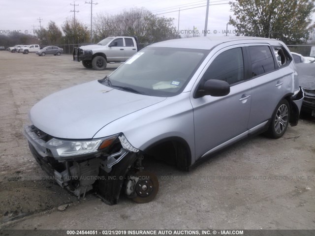 JA4AD2A38GZ016220 - 2016 MITSUBISHI OUTLANDER ES SILVER photo 2