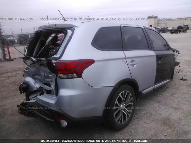 JA4AD2A38GZ016220 - 2016 MITSUBISHI OUTLANDER ES SILVER photo 4