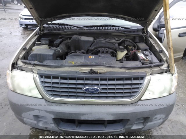 1FMZU62EX2ZA52317 - 2002 FORD EXPLORER XLS GOLD photo 10