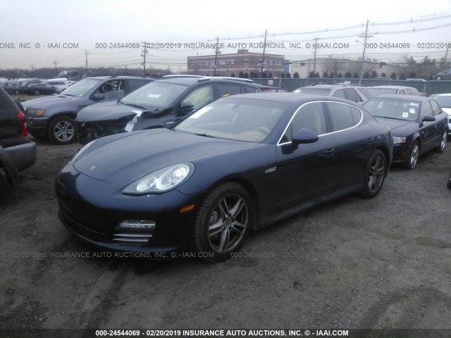 WP0AB2A71AL065560 - 2010 PORSCHE PANAMERA BLUE photo 2