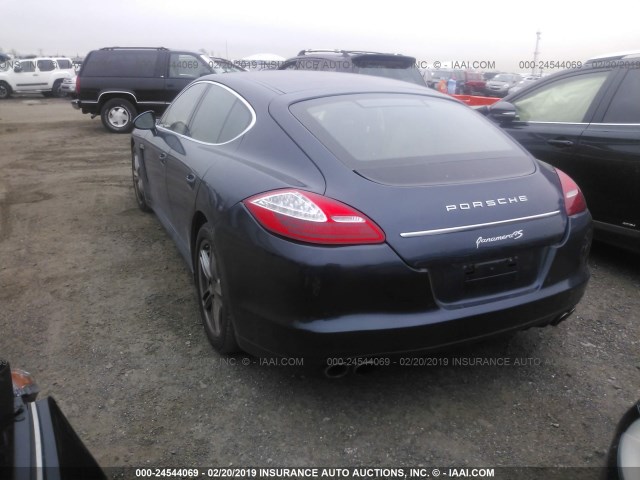 WP0AB2A71AL065560 - 2010 PORSCHE PANAMERA BLUE photo 3