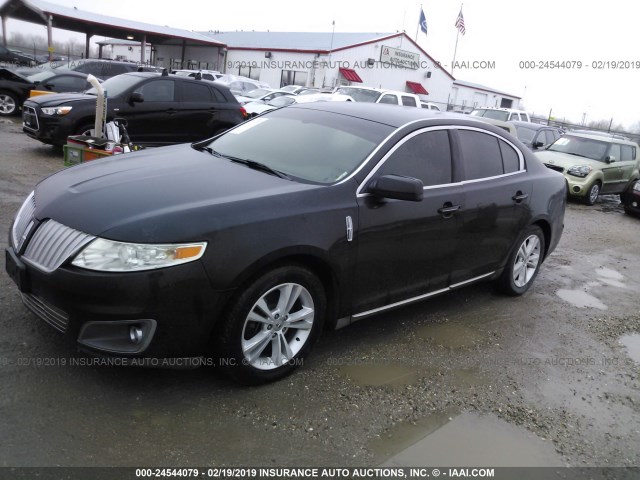 1LNHM93R89G616924 - 2009 LINCOLN MKS BLACK photo 2