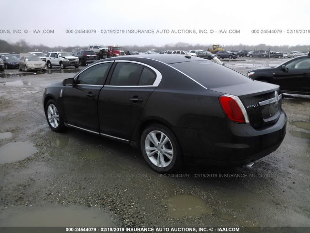 1LNHM93R89G616924 - 2009 LINCOLN MKS BLACK photo 3