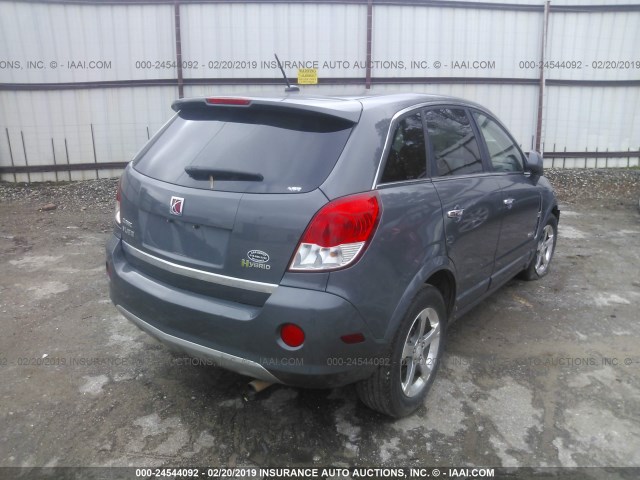 3GSCL93Z18S677201 - 2008 SATURN VUE HYBRID GRAY photo 4