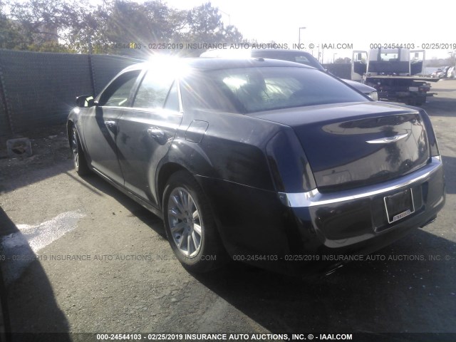 2C3CCACG8CH245409 - 2012 CHRYSLER 300 LIMITED BLACK photo 3