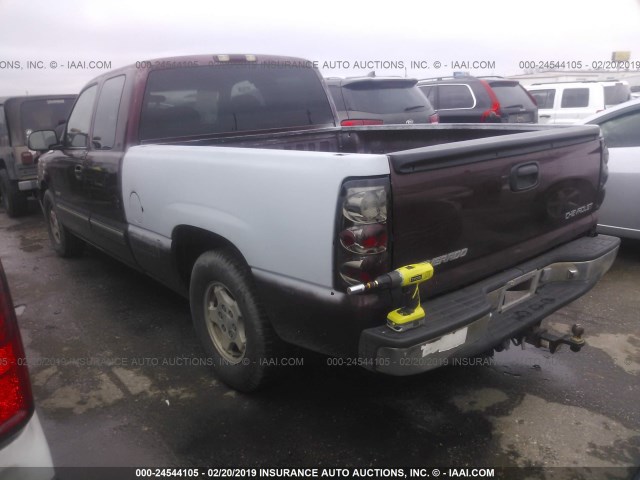 2GCEC19TXX1266088 - 1999 CHEVROLET SILVERADO C1500 RED photo 3