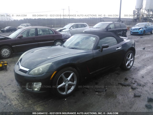 1G8MF35X08Y112439 - 2008 SATURN SKY REDLINE BLACK photo 2