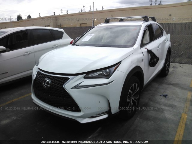 JTJYARBZ7H2083343 - 2017 LEXUS NX 200T/BASE/F SPORT WHITE photo 2