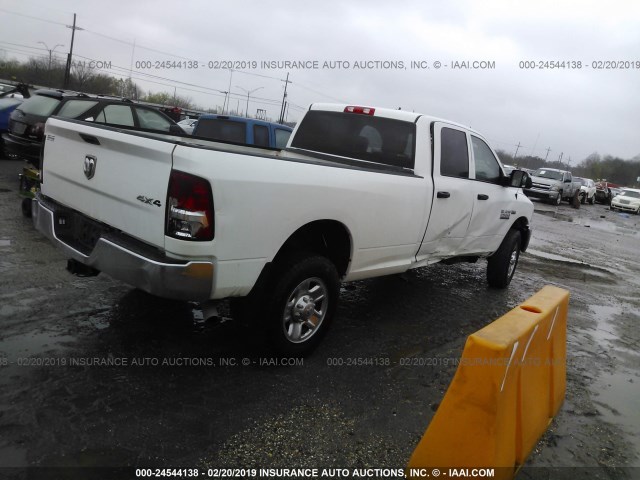 3C6UR5HJ0EG266467 - 2014 RAM 2500 ST WHITE photo 4