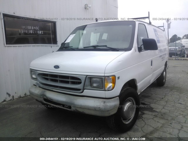 1FTSE34L9XHB74306 - 1999 FORD ECONOLINE E350 SUPER DUTY VAN WHITE photo 2