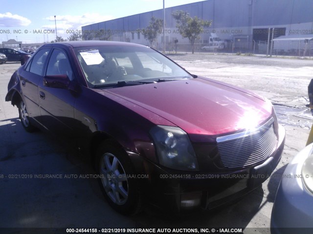 1G6DM57T170148514 - 2007 CADILLAC CTS RED photo 1