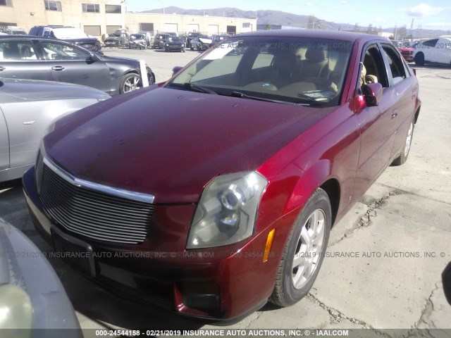 1G6DM57T170148514 - 2007 CADILLAC CTS RED photo 2