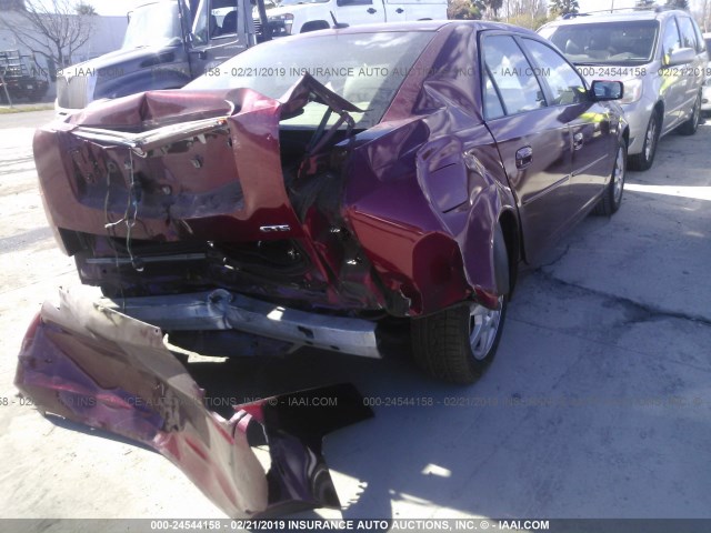 1G6DM57T170148514 - 2007 CADILLAC CTS RED photo 4
