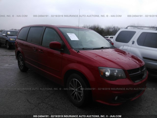 2C4RDGCG1FR704316 - 2015 DODGE GRAND CARAVAN SXT RED photo 1