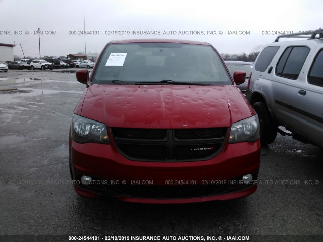 2C4RDGCG1FR704316 - 2015 DODGE GRAND CARAVAN SXT RED photo 6