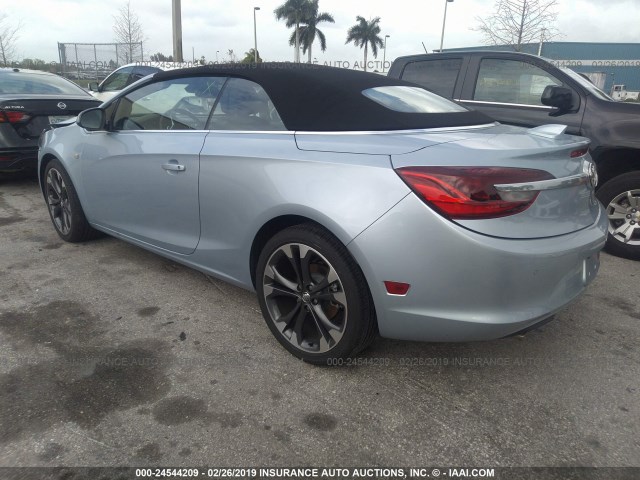 W04WH3N59KG301346 - 2019 BUICK CASCADA Light Blue photo 3