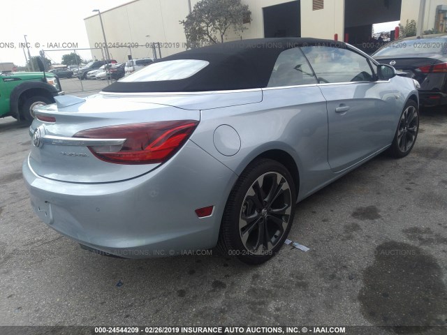 W04WH3N59KG301346 - 2019 BUICK CASCADA Light Blue photo 4