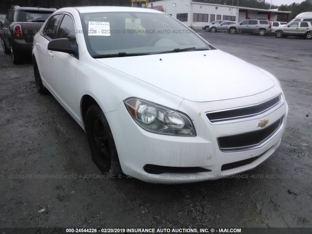 1G1ZA5EUXCF355099 - 2012 CHEVROLET MALIBU LS WHITE photo 1