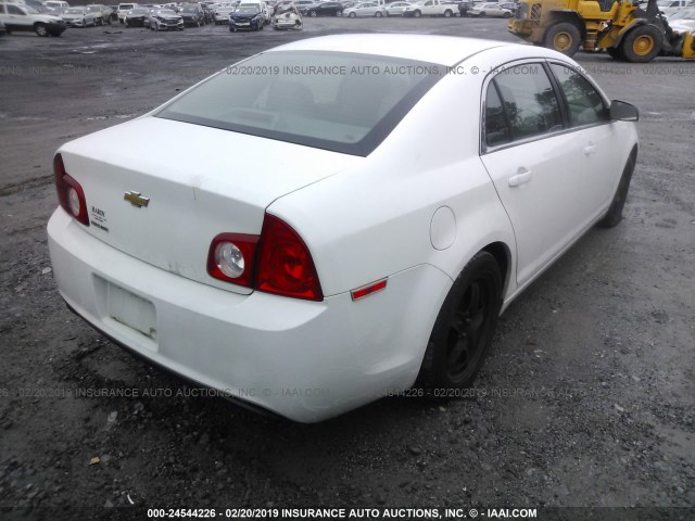1G1ZA5EUXCF355099 - 2012 CHEVROLET MALIBU LS WHITE photo 4