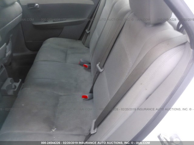 1G1ZA5EUXCF355099 - 2012 CHEVROLET MALIBU LS WHITE photo 8