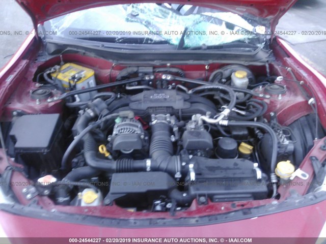 JF1ZNAA18D2727781 - 2013 TOYOTA SCION FR-S RED photo 10