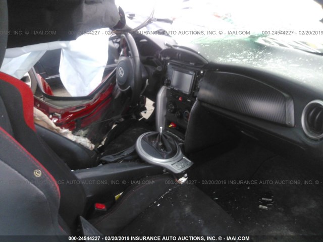 JF1ZNAA18D2727781 - 2013 TOYOTA SCION FR-S RED photo 5