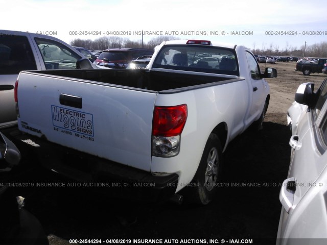 5TFLT52147X003346 - 2007 TOYOTA TUNDRA WHITE photo 4