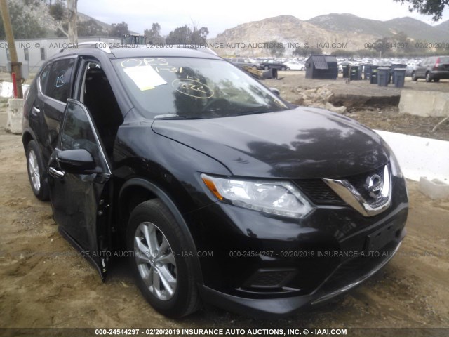 KNMAT2MT8GP666309 - 2016 NISSAN ROGUE S/SL/SV BLACK photo 1