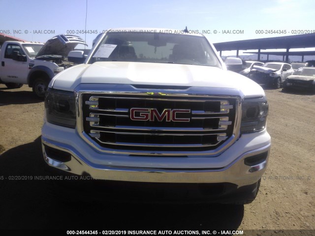 3GTU2UEC3FG245384 - 2015 GMC SIERRA K1500 SLE WHITE photo 6